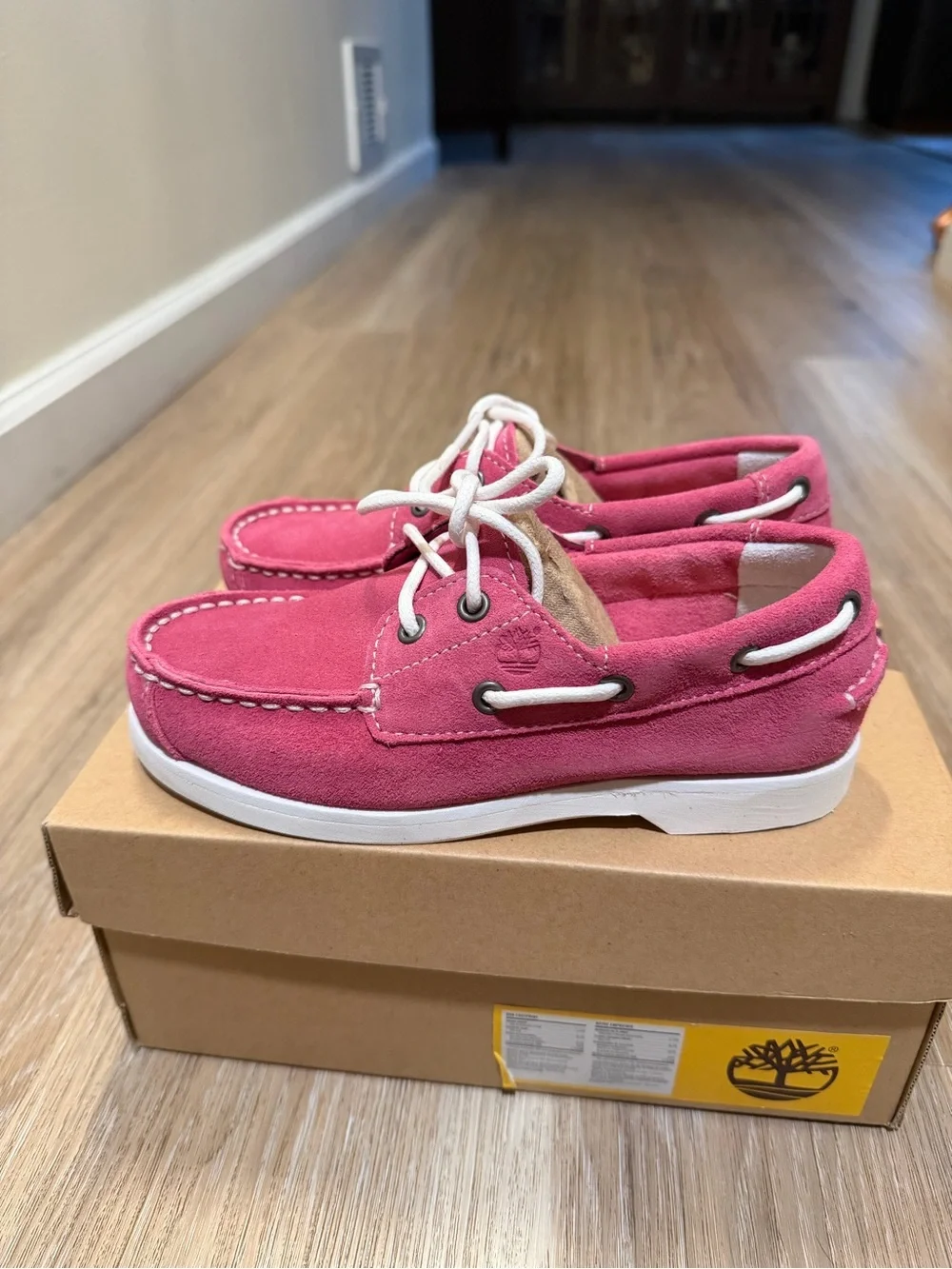 Timberland Kids Pink Suede Boat Shoes NWT NIB multiple sizes available